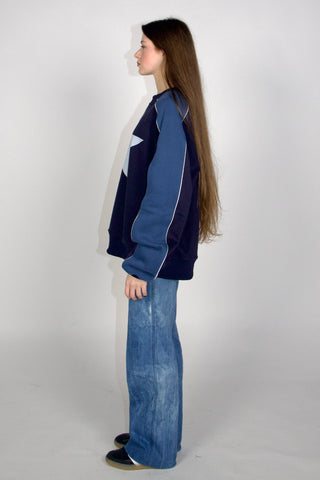 90s Star Print Oversized Jumper