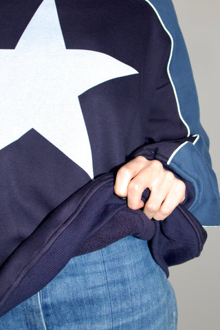 90s Star Print Oversized Jumper