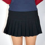 SCG MADE |Bella pleated low rise mini skirt