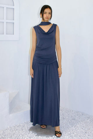 Isla Cupro-blended Maxi Dress