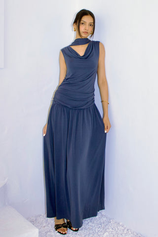 Isla Cupro-blended Maxi Dress