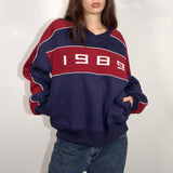 SCG MADE | '1989' Retro Style V-neck Oversized Jumper