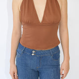 SCG MADE |Lola Halter-neck Cupro top