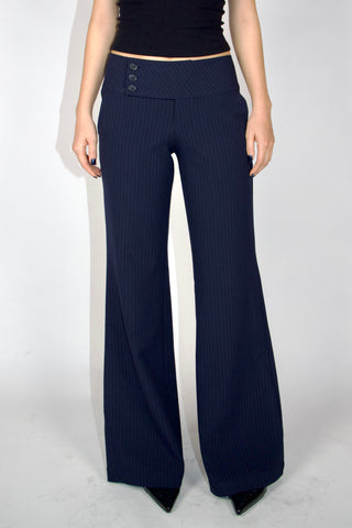 Evelyn Low-rise Striped Trousers
