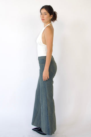 Rita Low-rise Jeans in Turquoise