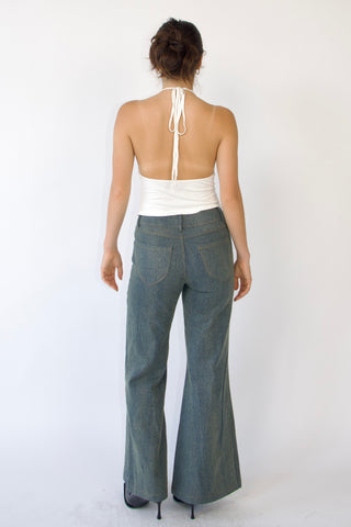 Rita Low-rise Jeans in Turquoise