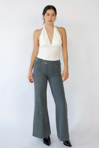 Lola Halter-neck Cupro top