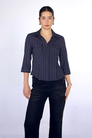 Madison Button-up Cotton Fitted Shirt