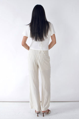 Camille Ruffle Tie-Back Top