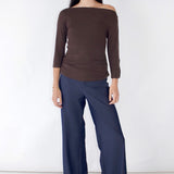 SCG MADE | Greta 3/4 Sleeve Button Cuff Top