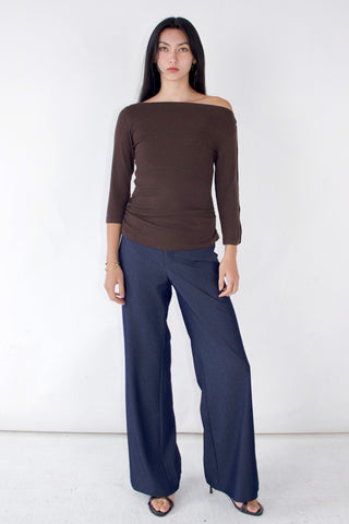 Greta 3/4 Sleeve Button Cuff Top