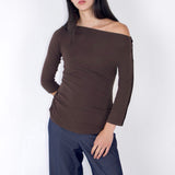 SCG MADE | Greta 3/4 Sleeve Button Cuff Top