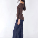 SCG MADE | Greta 3/4 Sleeve Button Cuff Top