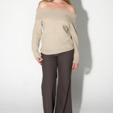 Suzanne Off Shoulder Knitted Top