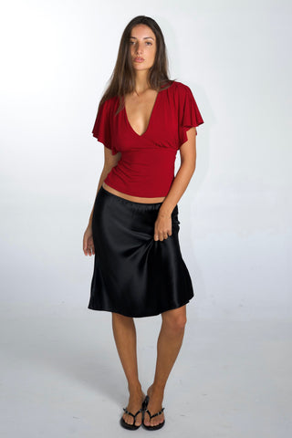 Camille Ruffle Tie-Back Top