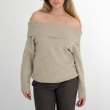 Suzanne Off Shoulder Knitted Top