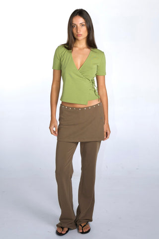 Noémie Short Sleeve Wrap Top