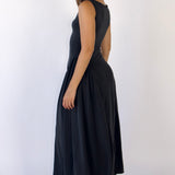 SCG MADE |Rene Boatneck Cupro-blended Maxi Dress