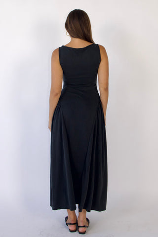 Rene Boatneck Cupro-blended Maxi Dress