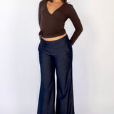 SCG MADE | Evelyn Low-rise Tencel Jeans in Dark Blue (Tall)