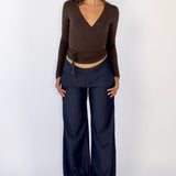 SCG MADE | Evelyn Low-rise Tencel Jeans in Dark Blue (Tall)