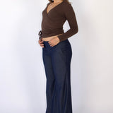 SCG MADE | Evelyn Low-rise Tencel Jeans in Dark Blue (Tall)