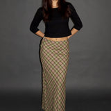 SCG MADE |Kelsey 90s plaid maxi skirt