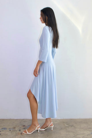 Vespera Asym Bamboo Drape Dress