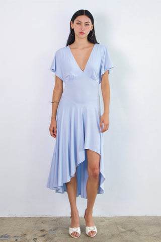 Camille Asym Bamboo Drape Dress