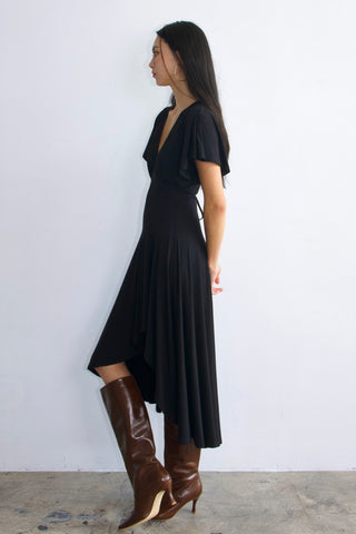 Camille Asym Bamboo Drape Dress