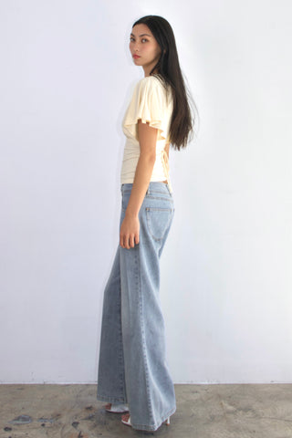 Camille Ruffle Tie-Back Top