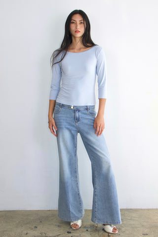 Clara 90s Basic 3/4 Sleeve Top