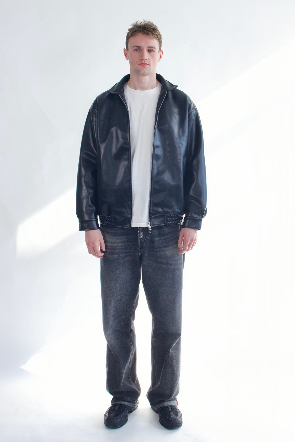 Vintage Faux Leather Bomber Jacket Brown – Comfortable Fit | SCG MADE ...