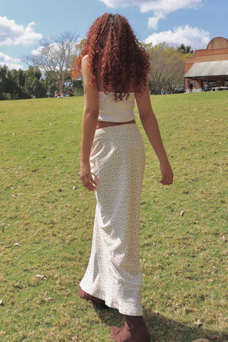 Bella rosy maxi skirt