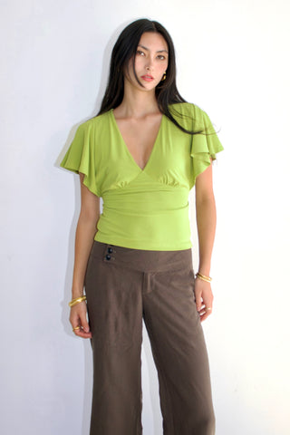 Camille Ruffle Tie-Back Top