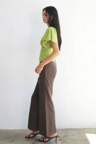 Camille Ruffle Tie-Back Top