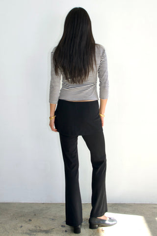 Clara 90s Stripe Basic 3/4 Sleeve Top