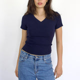 SCG MADE | 90s Basic V-neck Cotton Tee