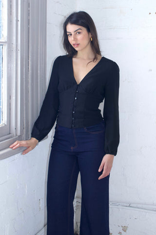 Vivien Button Front Blouse