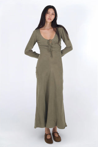 Solène Cupro-blended Maxi Dress