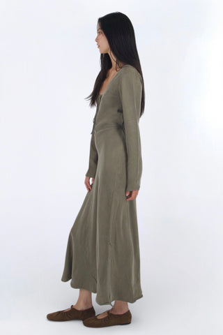 Solène Cupro-blended Maxi Dress