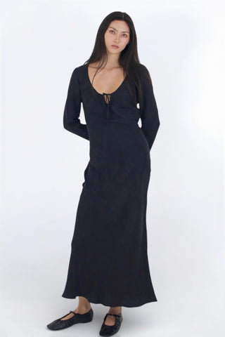 Solène Cupro-blended Maxi Dress