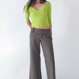 SCG MADE | Evelyn 低腰条纹长裤