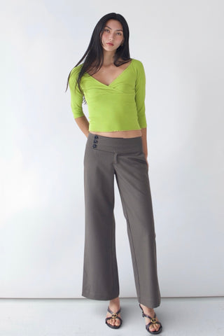 Evelyn Low-rise Striped Trousers