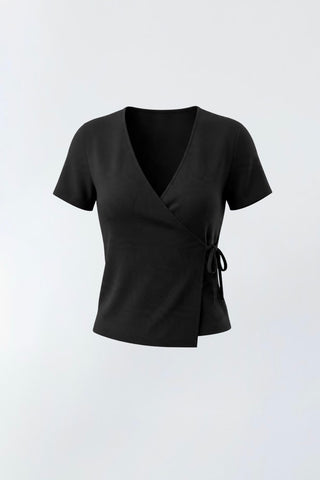 Noémie Short Sleeve Wrap Top