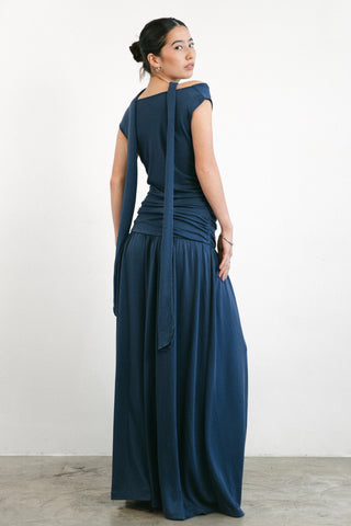 Isla Cupro-blended Maxi Dress