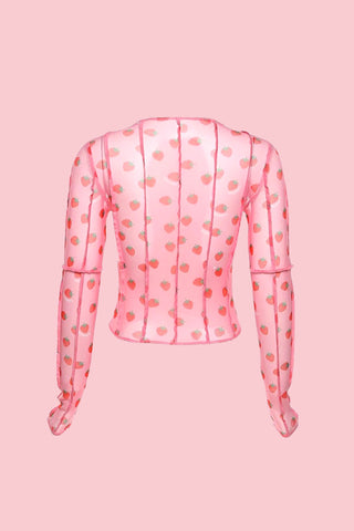 Strawberry mesh top - simplecoolgirl