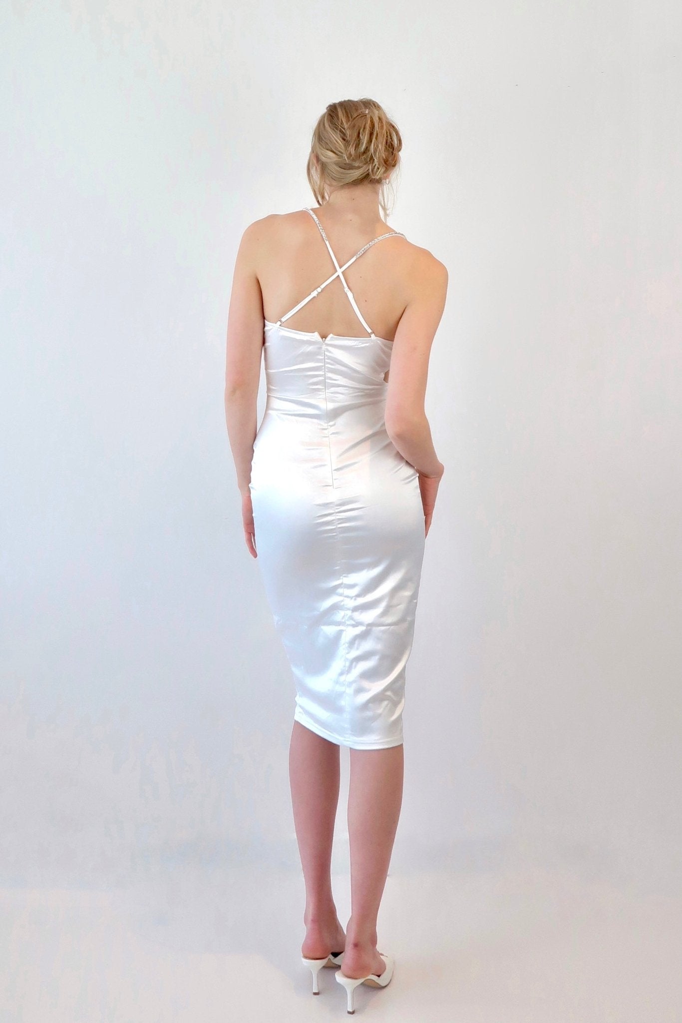 Athena silky midi dress - SCG_COLLECTIONS