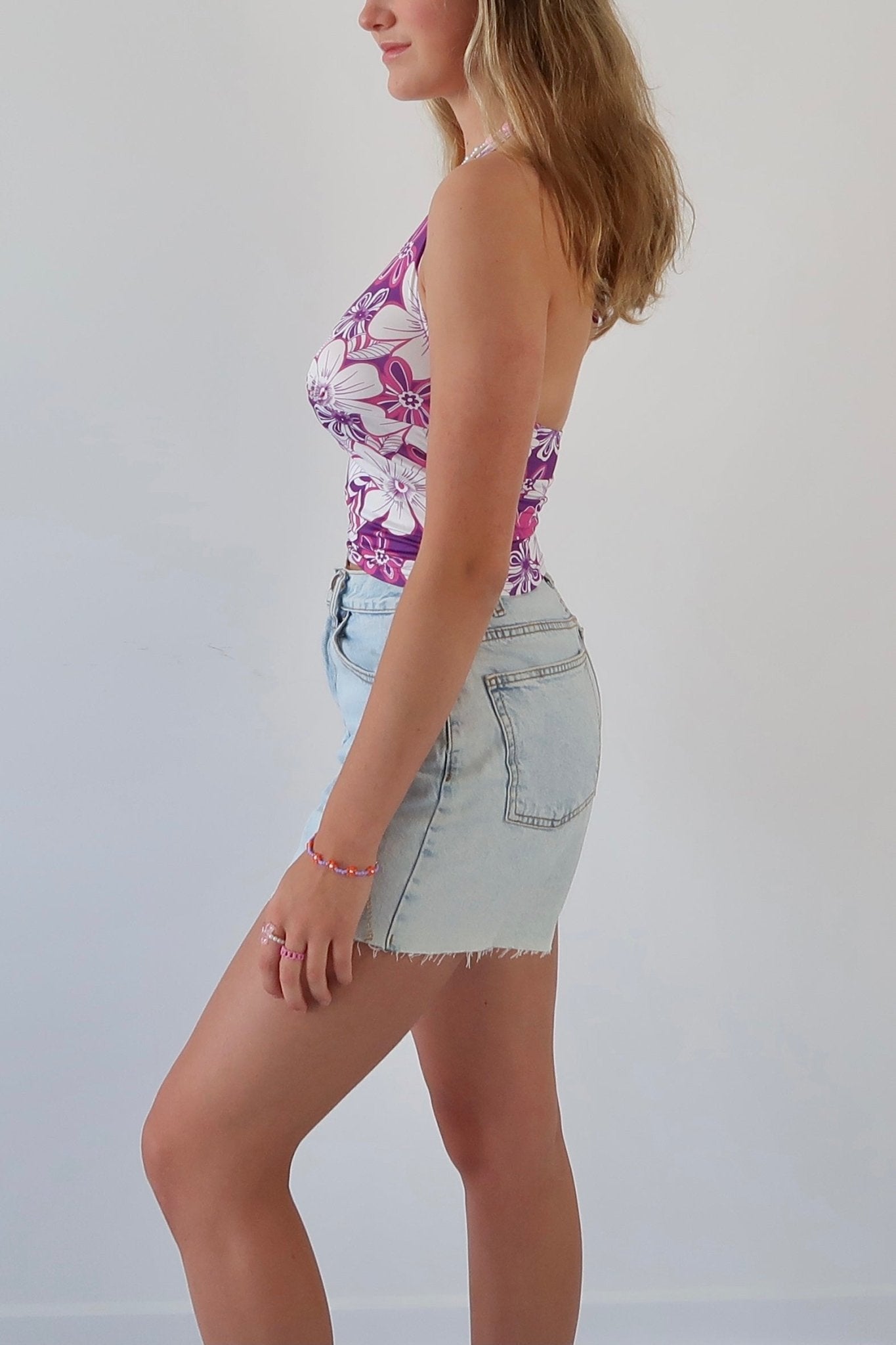 Beach vibe floral crop top - SCG_COLLECTIONS
