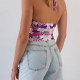 Beach vibe floral crop top - SCG_COLLECTIONS